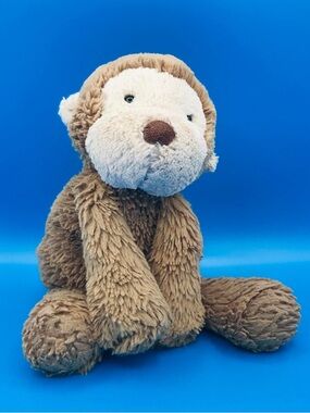 Retired Jellycat Bashful Monkey Stuffed Animal - Medium 12”